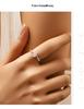 MODIAN 0.5 Carat D-Color Moissanite S925 Sterling Silver Crown Wedding Proposal Ring for Women