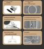 Compact Foldable Range Hood: Portable Mini Hot Pot BBQ Gadget with Removable and Washable Fan Blades.