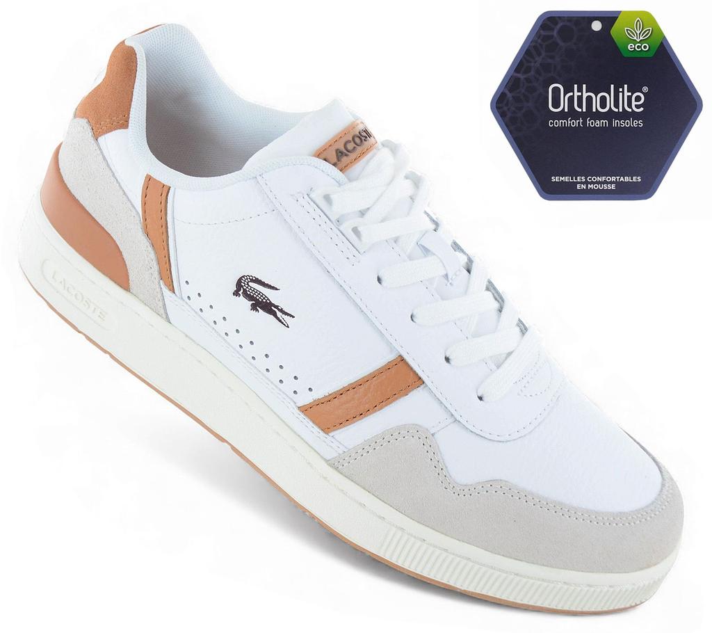 Lacoste T-Clip 124 - Men's Sneakers Shoes White 747SMA00662J8 ORIGINAL