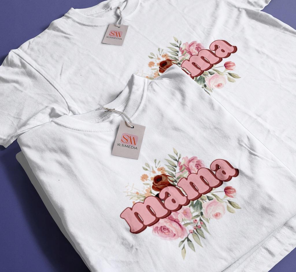 Geschenk für Mama Tailliertes Damen-T-Shirt 100% Baumwolle Atmungsaktiv Geschenke