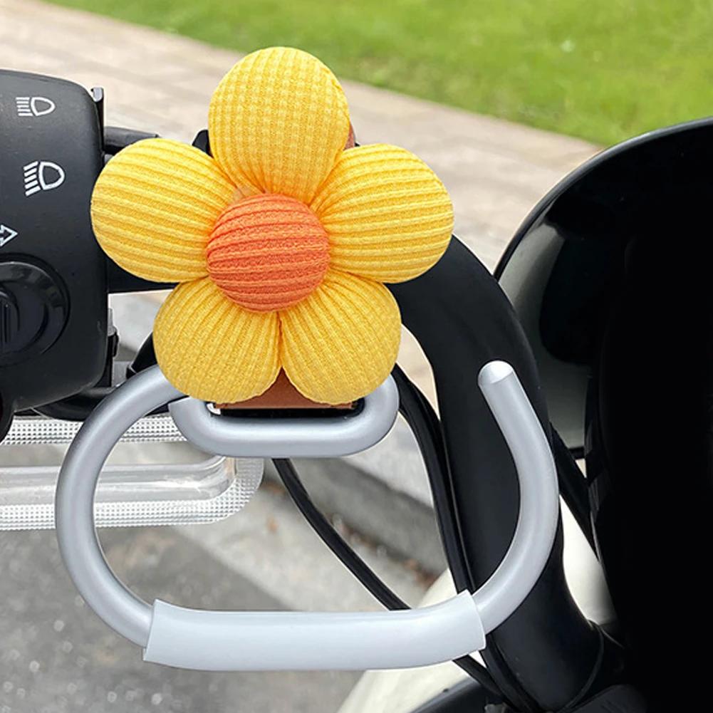 Aluminiumlegierung Motorrad Lenker Haken Helm Aufbewahrung Gepäcktasche Aufhänger Halter mit Blume Für Fahrrad Roller Elektrofahrrad