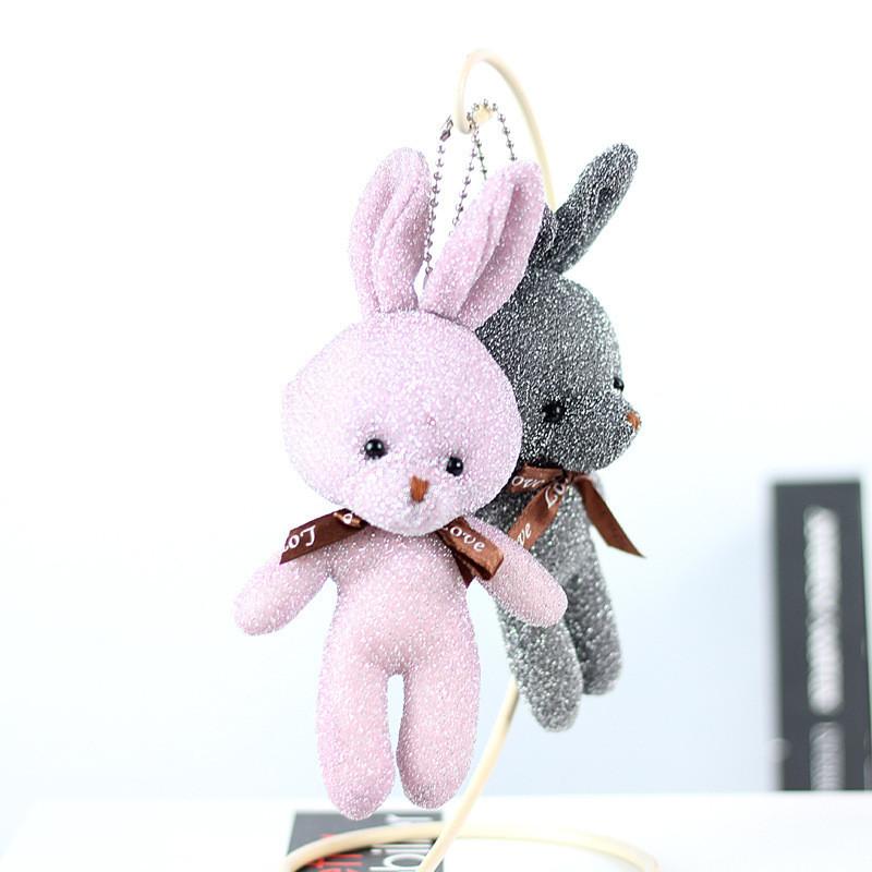 Adorable Sparkling Plush Bunny Toy Ideal For Bags And Gifts In Multiple Colors