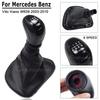 6 Speed Car Gear Shift Knob For Mercedes Benz W639 VITO 2003-2010 Manual Gear Stick Shifter Knob Leather With Gaitor Boot Cover