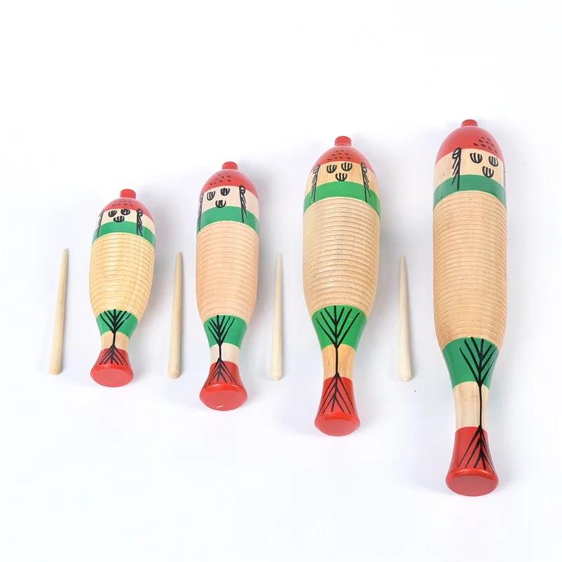 Wooden Fish Toy Game Orff Percussion Musical Instrument Toddler Music Learning Children's Christmas Gifts Baby Educational Toys