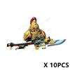 HOT Gold Army Knights Building Blocks Mini Action Figures Set Model Accessory Building Blocks Bricks Kids DIY Toys S115