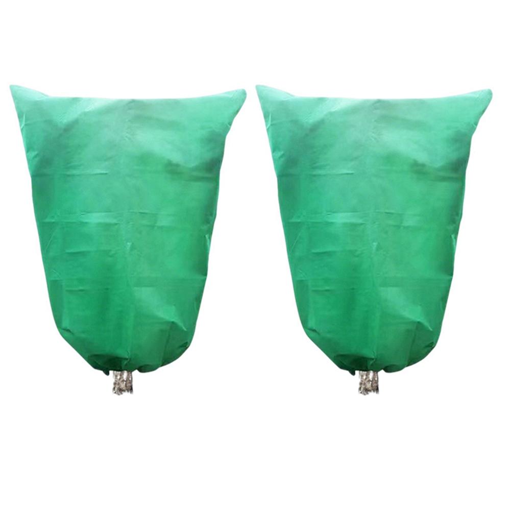 2PCS Winter Protection Bag Against Freeze For Plant Outdoor Cover Winter Garden Plant With Zip Drawstring Breathable 80*100CM