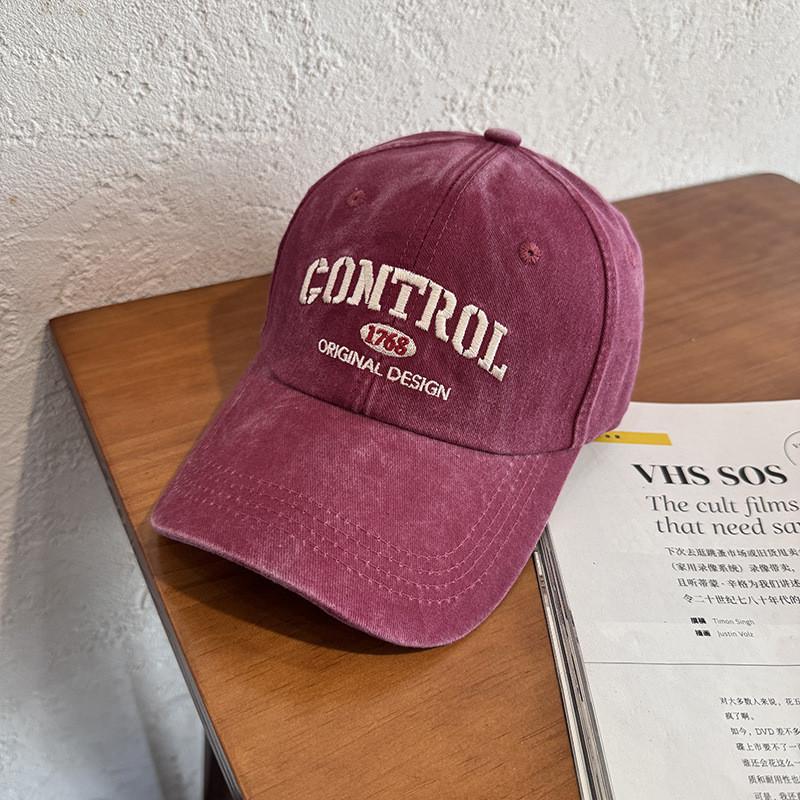 Style Street Retro Letter Embroidery Neutral Casual Baseball Cap For All Seasons