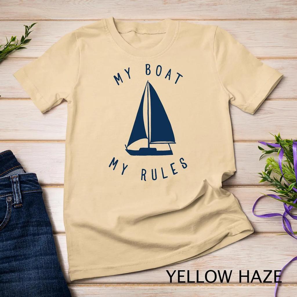 Outdoor Leisure Funny About My Boat My Rules Sailing Captain Sailing Tshirt Sports Shirt For Both Unisex And Unisex
