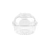 10/50PC With Lids Birthday Clear Dessert Packaging Cupcake Holder Wedding Donut Muffin Cake Container Dessert