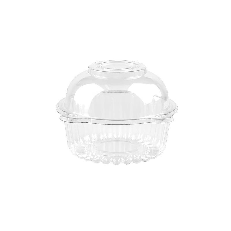 10/50PC With Lids Birthday Clear Dessert Packaging Cupcake Holder Wedding Donut Muffin Cake Container Dessert