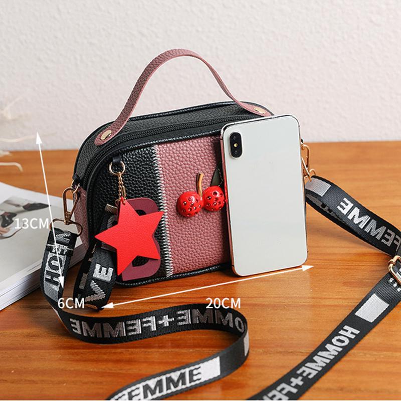 Маленькая повседневная сумочка для дам 20cm*6cm*13cm фиолетовый — фото 4