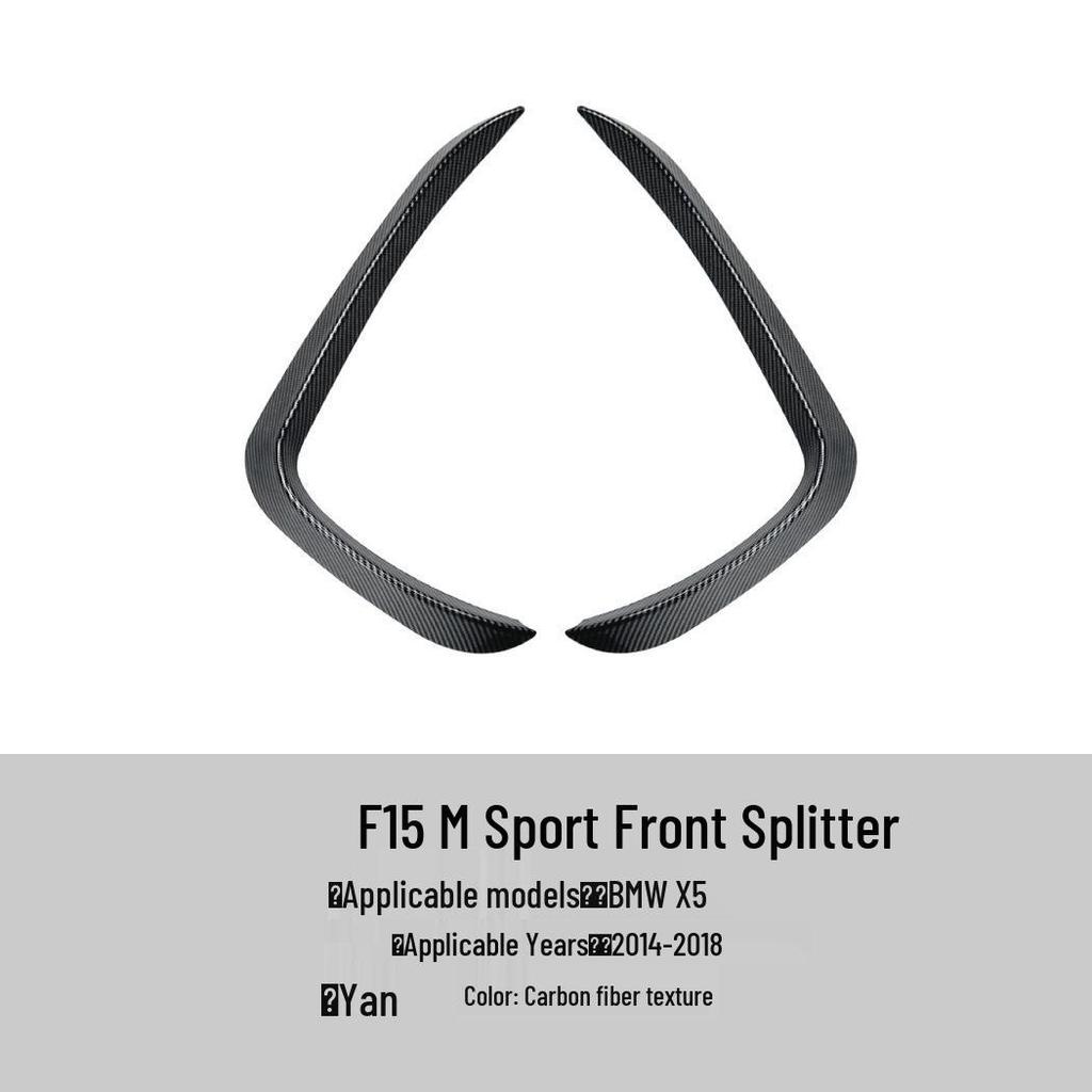 BMW X5 F15 M Sport 2014-2018 Lip Dianteiro, Spoiler Traseiro, Saias Laterais, Grelha, Kit de Modificação de Lip Traseiro