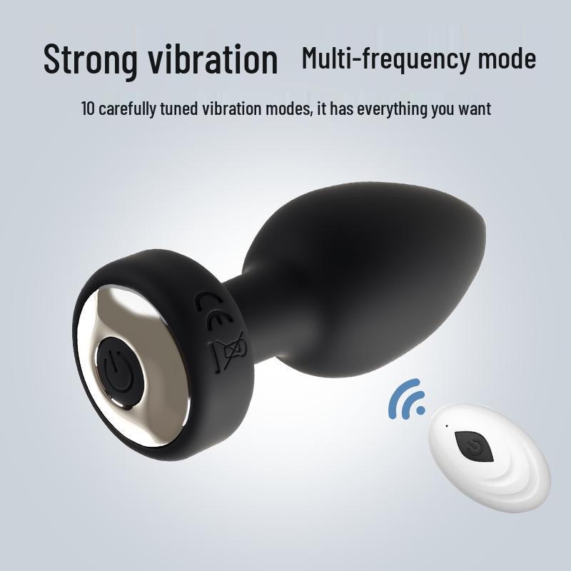 Wireless Unisex Silicone Anal Plug with Remote Vibration - Small & Discreet Self-Pleasure Device