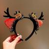 Halloween Witch Headband: Ghost Festival Dark Party Decoration with Skull, Pumpkin, and Funny Lace Bow Antlers Hair Accessories