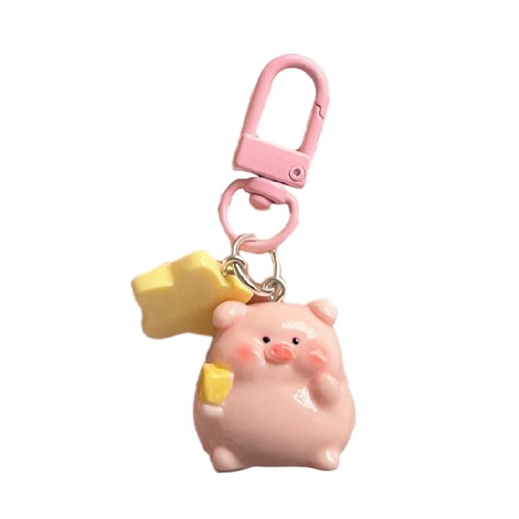 Fashionable Piggy Pendant Keyrings Accessory Cute Animal Bag Decoration for Girl