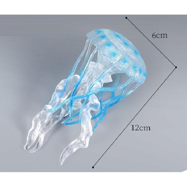 Blue Jellyfish Animal Toy PVC Action Figure Doll Kids Toys Party Gifts