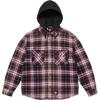 Dickies Lined Zip Up Hooded Flannel Shirt Black