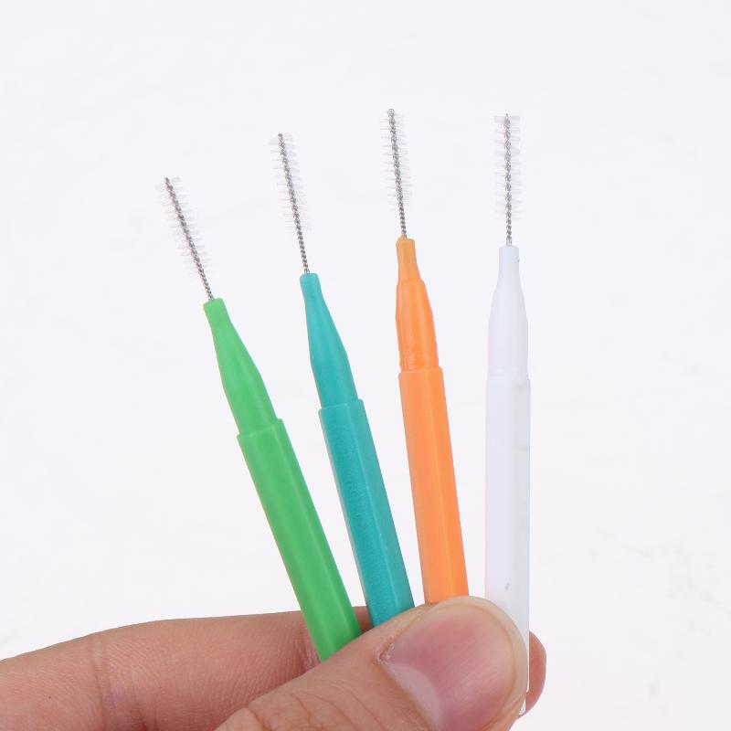 100Pcs/Box Interdental Brushes Travel Case For Teeth Cleaning Health Care Tooth Interdental Cleaners Dental Teeth