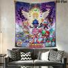 Hedgehog Sonic Burst Wall Hanging Printed Fabric Blanket Decorative Tapestries for Bedroom Living Room Home Decor