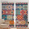 Custom Bohemian Ethnic Curtain Vintage Pattern Curtain Southeast Asia Living Room Bedroom Moroccan Characteristics Curtain 2PCS