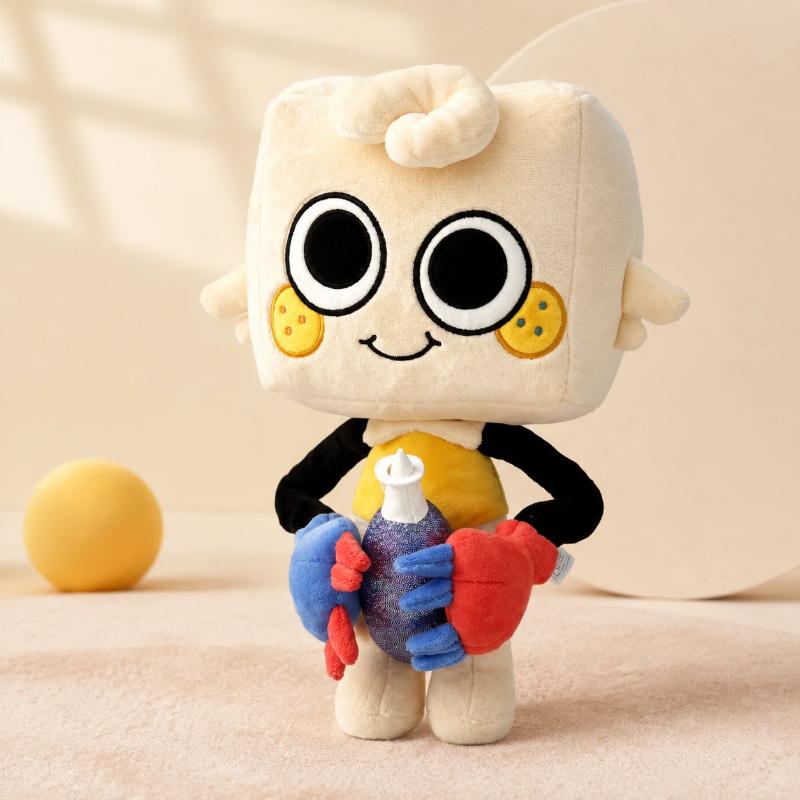 Neues 35cm D-Dandys W-World Süßes Goob Deluxe Plüschtier mit magnetischem Zubehör Weiche Stofftier-Spielfigur Puppe Heimdeko Geschenk