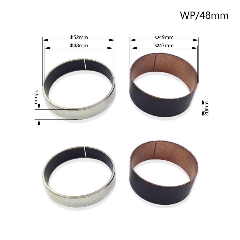 4 Stück Motorrad Gabelbuchse Universal 41mm 43mm 47mm 48mm 49mm Äußere Führungsschienen Oben Unten Vorderer Stoßdämpfer Federung Reparaturteile