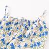 Sexy Slim Floral Suspender Skirt Summer New French Retro Seaside Vacation Waist Dress Women