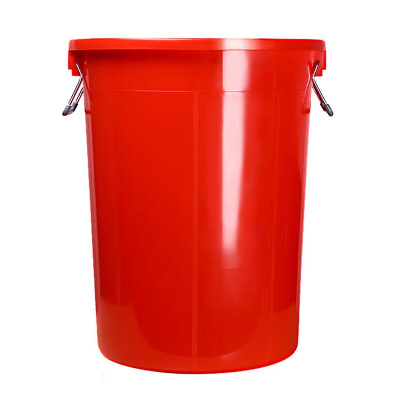 Heavy-Duty Red Plastic Storage Bucket
