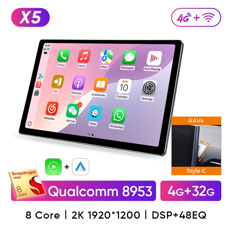 

Ainavi 13,1 дюйма для Toyota Corolla 2019 2021 2025 RAV4 RAV 4 2020 2025 автомобильное радио Carplay Android Auto мультимедийный плеер