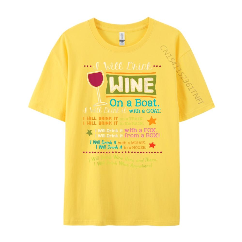 I Will Drink Wine Everywhere Funny Wine Lover Fall Clothes Aesthetic Youth Fashionable and Trendy Graphic T Shirts