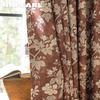 1PC NAPEARL American Retro Blue Background Floral and Bird Print Curtains 70-80% Blackout Curtains for Bedroom Living Room Window for Home Decor