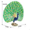 Animal Sculpture, Ornament Crafts, Kids Toy, Realistic Peacock Model, Hand Painted for Office,