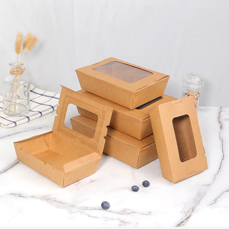 Disposable Kraft Paper Takeaway Meal Box