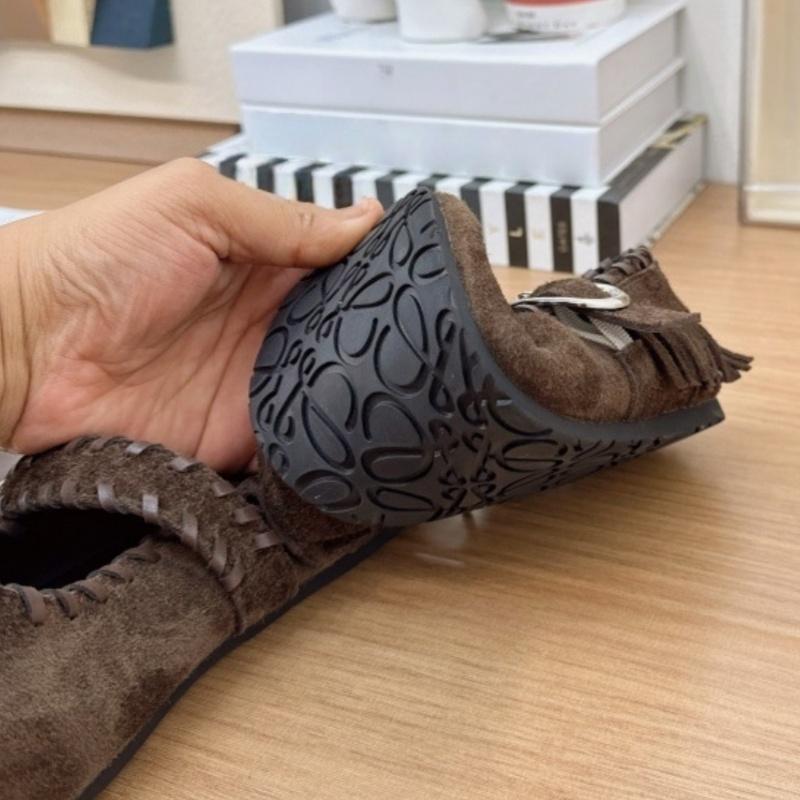 Fashion High Quality Woven Faux Suede Flat Shoes 2025 Mary Janes Elegant Casual Women Shoes Metal Belt Buckle Comfy Flat Loafers