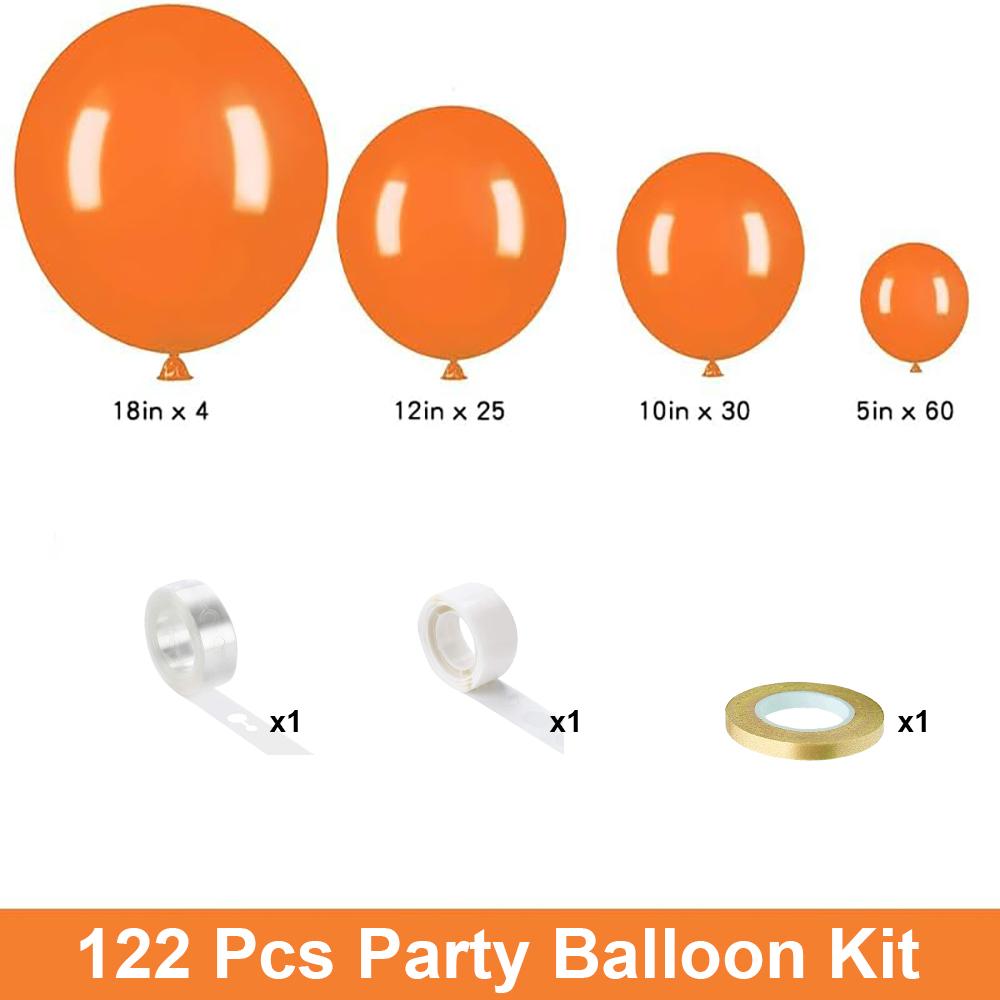 122PCS multi-color latex balloon set suitable for birthday parties, weddings, Valentine's Day party decoration