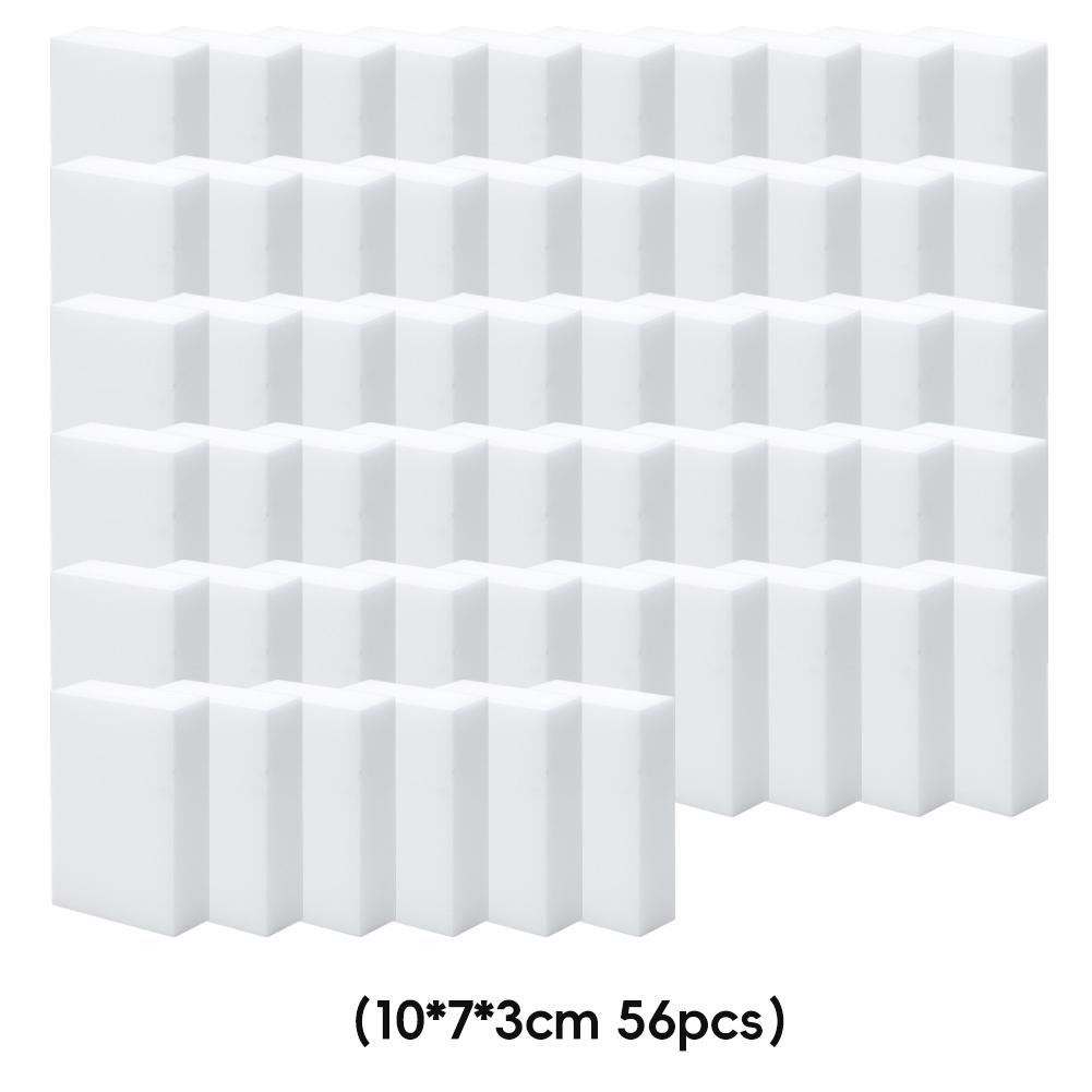 

20/56/100 шт. Многоцелевая волшебная чистящая губка, нетоксичная, нанотехнология, многоразовая, мощный пятновыводитель, безопасная для детей, без химикатов, для кухни и ванной комнаты 56PCS-10*7*3cm