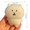 Squishy Self Deprecating Bear Fidget Toy Transparent Kawaii Expression Squeeze Toy Squishy Sensory Anti-stress Children Gifts