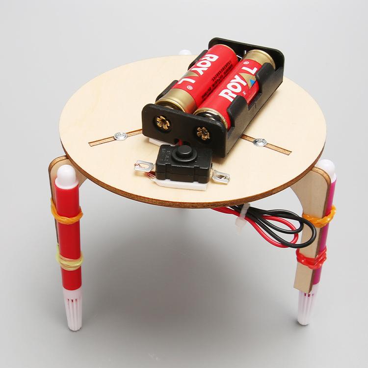 Graffiti Robot Puzzle Science Experiment Wooden DIY Handmade Assembled Model Technology Making Steam