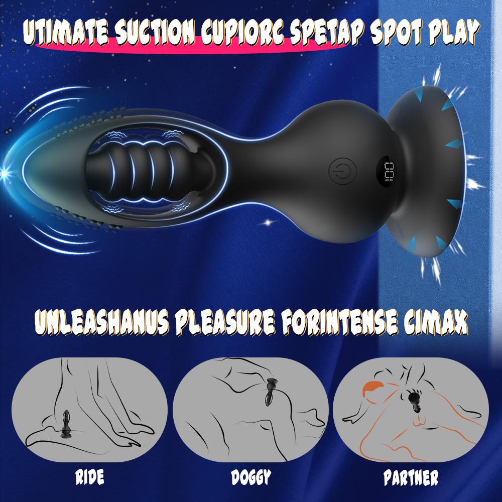Remote Control Butt Plug for Men Women Hollow Out Anal Vibrator Gay Anal Plug Prostate Massager Adult Sex Toy for Couple