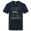 Funny Cool Cat Printed Tshirt High Quality Tshirt Print Cotton Casual Loose Short Sleeve Tshirt for All Reason Unisex