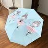 1PC Ballerina Ballet Umbrella-8-Rib Reinforced Portable Folding Travel Suitable for All Seasons Outdoor Daily Use-G407