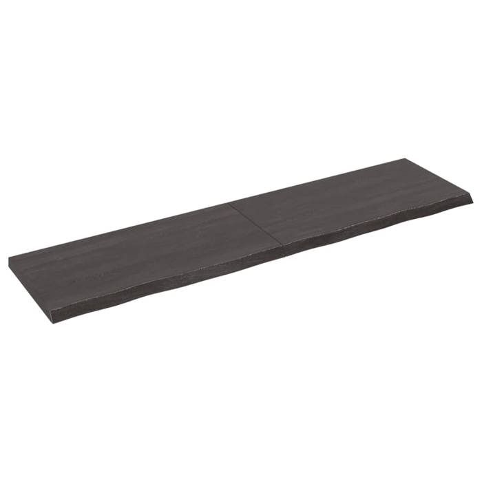 VidaXL Dessus de bureau gris foncé 160x40x4 cm bois chêne traité 3156446
