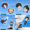 Anime Acrylic Key Buckle for Jjk Yuta Okkotsu Maki Zenin Toge Inumaki Satoru Gojo Backpack Accessories Acrylic Key Ring Gift