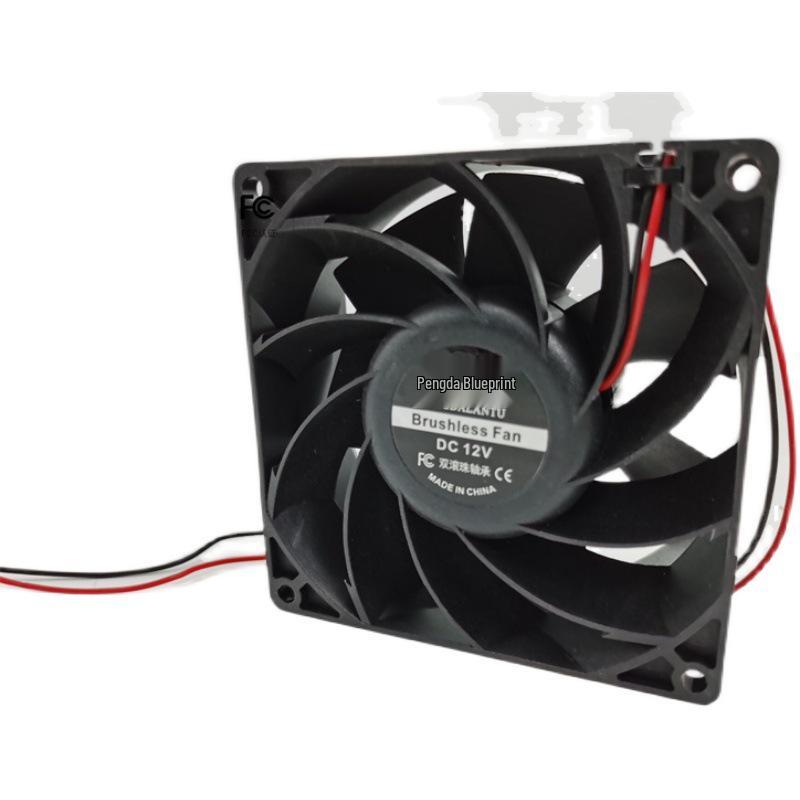 Pengda Lantou 9238 DC Brushless 9.2CM Ball Bearing 12V Server Cooling Fan