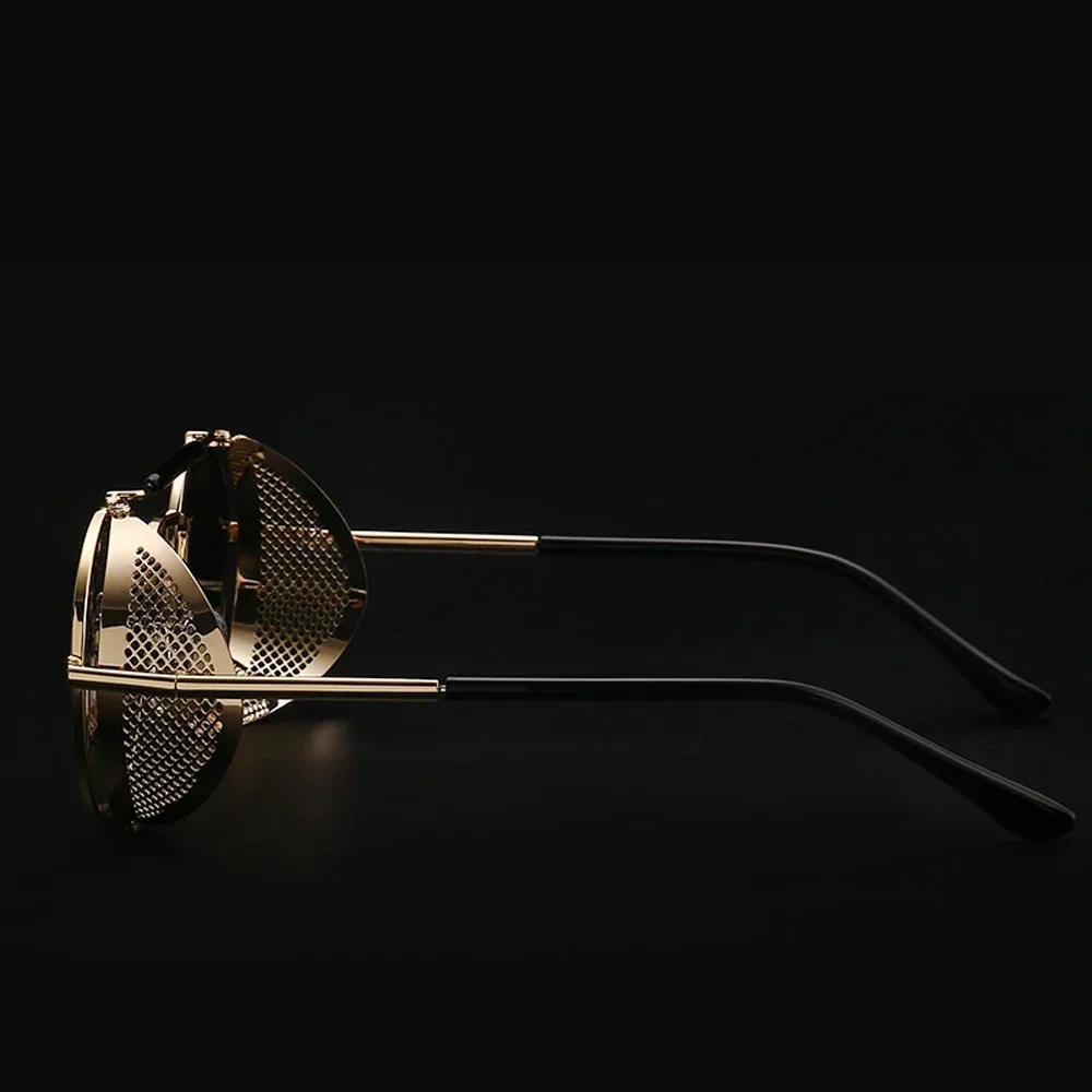 Steampunk Style Brand Designer Sunglasses Oculos De Sol Shades UV Protection Fashion Eyewear