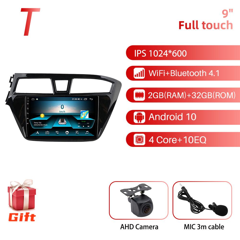 2 Din Android Car Radio Stereo for Hyundai I20 2014 - 2017 Left Hand Multimedia Player WIFI Navigation Autoradio GPS Head Unit