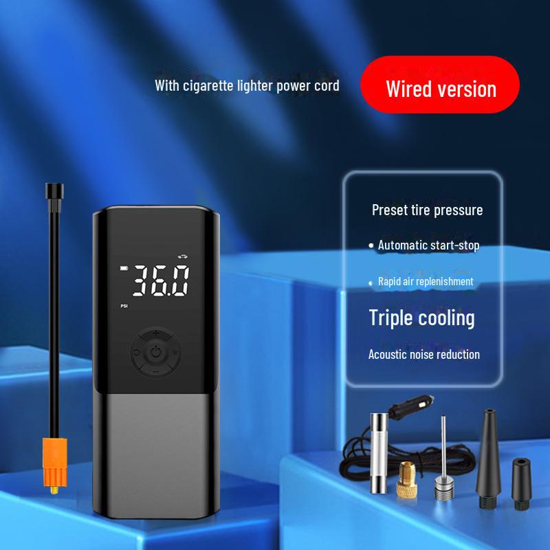 

Портативный мини-электрический автомобильный воздушный насос: Самоходный ручной насос для накачивания шин двойного назначения