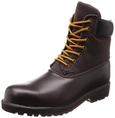 H Aquazero Waterproof Work Boots, Safety Shoes, Outdoor Tie, Dark Brown, Size 24.5 Cm