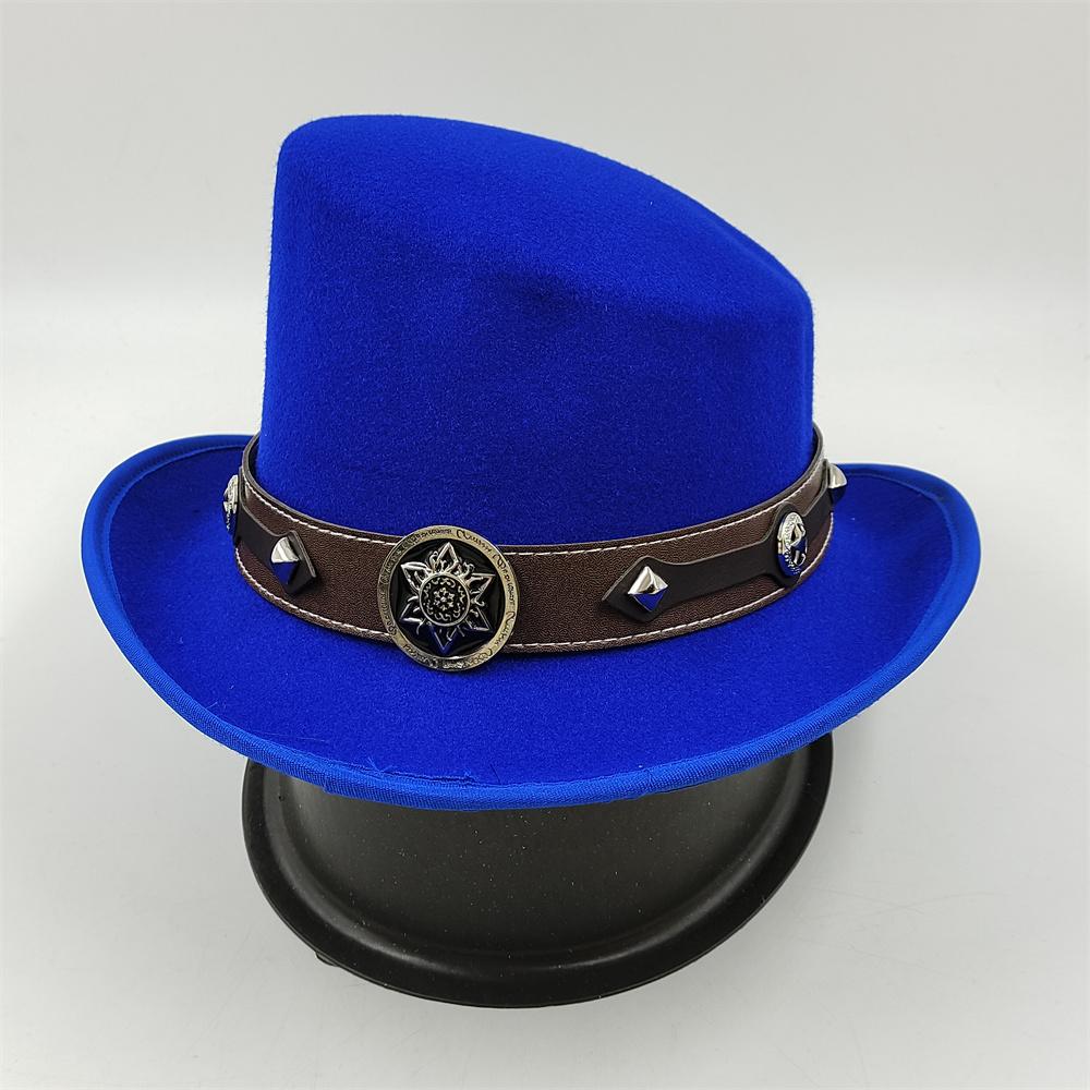 2025 New High Quality Man Fedora Unisex Gentleman Round Top Cap Cosplay Derby Bowler Hat British Shape Hat Autumn Magic Hat