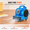 Floor Blower 1360 RPM 600 CFM Air Mover with 4 Blowing Angles 3-Speeds